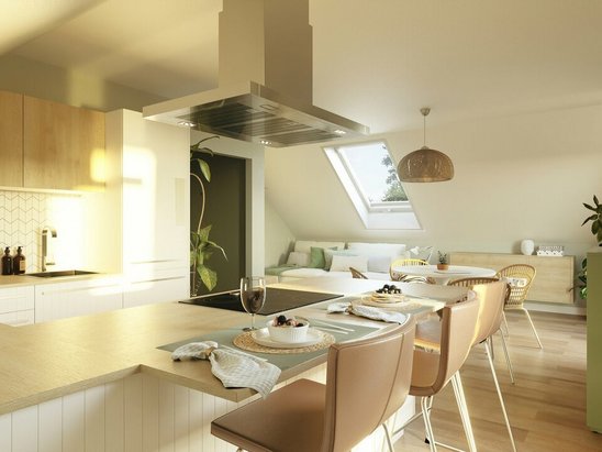 Mitwachshaus Flair 148 mit Ansicht Küche